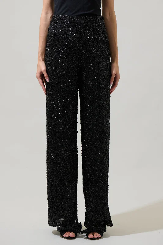 Katy Sequin Friday Nights High Waisted Pants