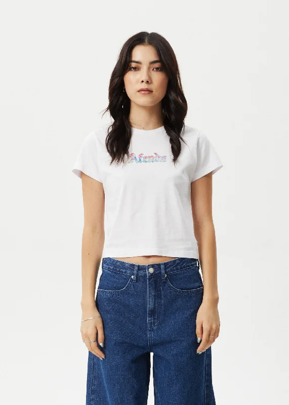 AFENDS Womens Nirvana - Baby Tee - White