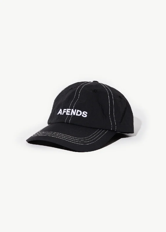 AFENDS Mens Vinyl - Six Panel Cap - Black