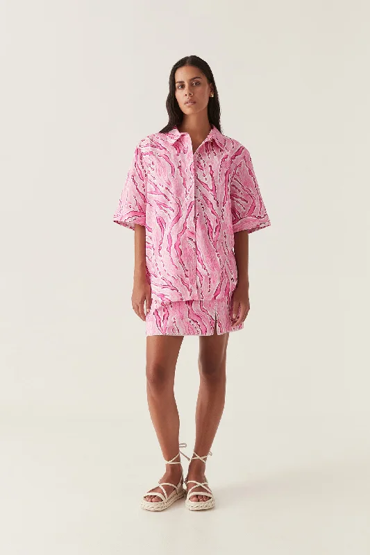 Blaze Stitch Oversized Shirt