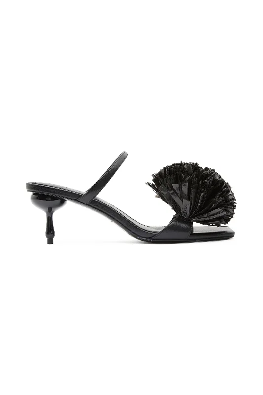 Clea Fringe Low Droplet Heel