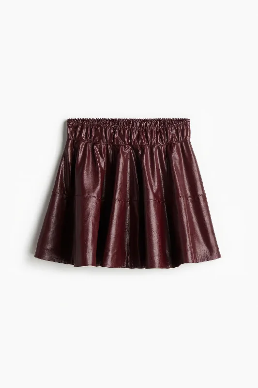 Faux Leather Skirt