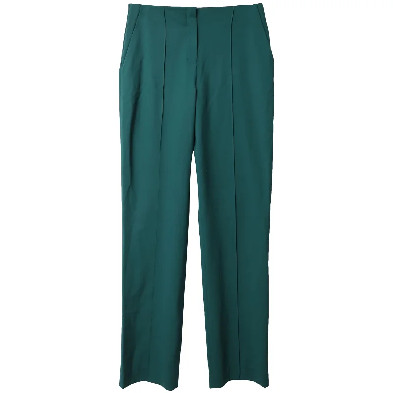 Diane Von Furstenberg Tailored Jeans in Teal Wool