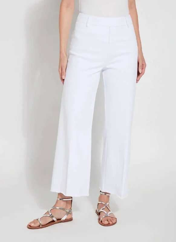 High Waist Wide Leg Jeans In White