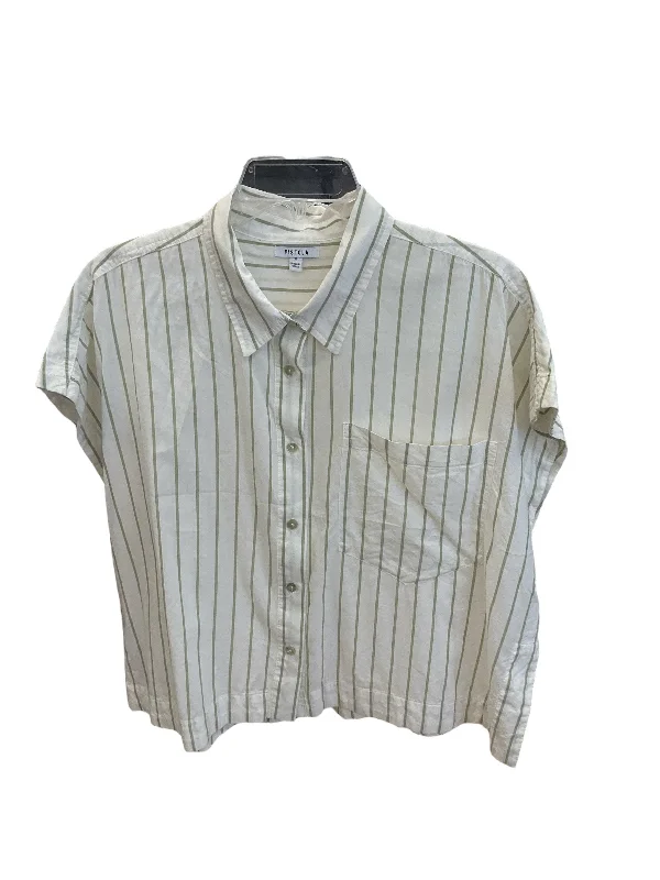 Top Short Sleeve By Pistola In White, Size: M