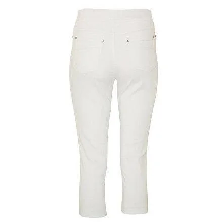 Gun Hill Women's Crop jump in jeans white