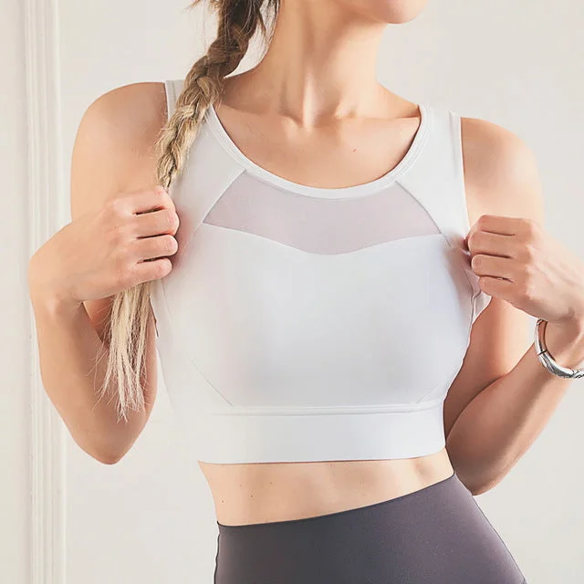 White sports bra