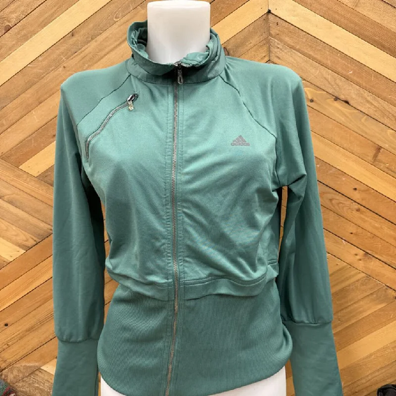 Adidas - Women's Clima365 Zip Jacket - MSRP $90: Sage Green-women-SM