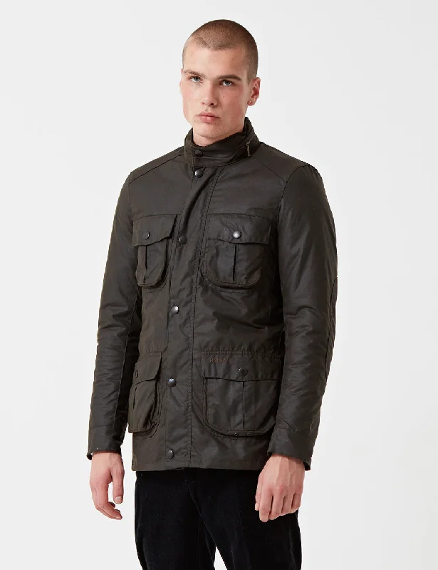 Barbour Corbridge Wax Jacket - Olive Green