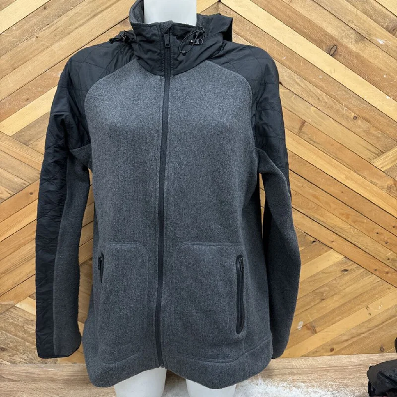 Burton - Women's Hybrid Fleece Jacket - MSRP comp $170: Grey/Black-women-XL