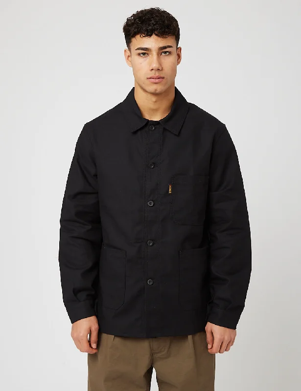 Le Laboureur Cotton Work Jacket - Black