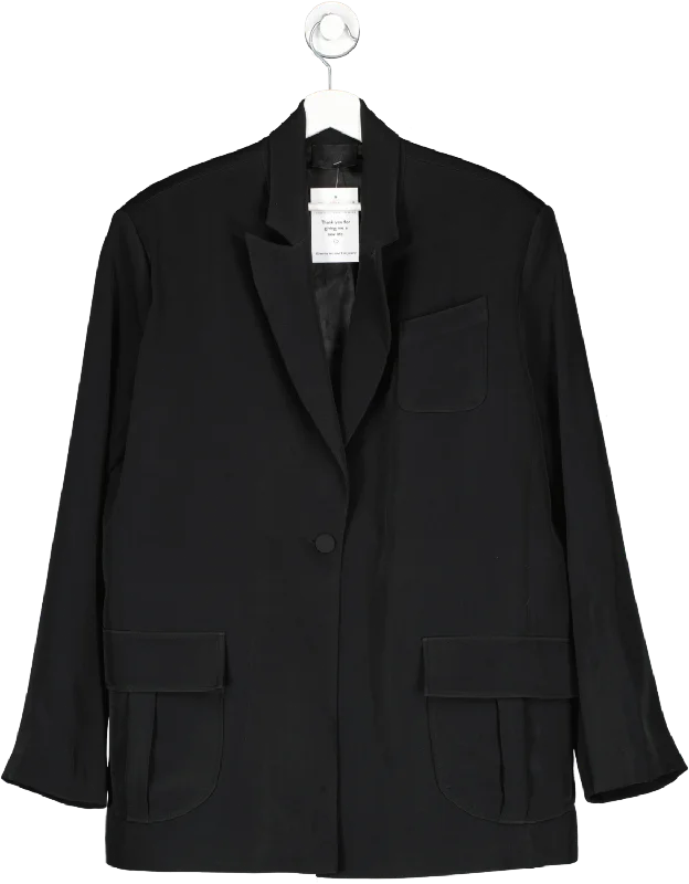 Ozlem Kaya Black Oversized Blazer One Size