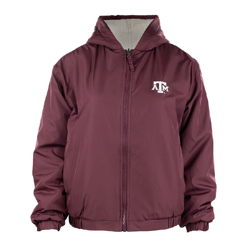 Texas A&M Molly Reversible Fleece Jacket