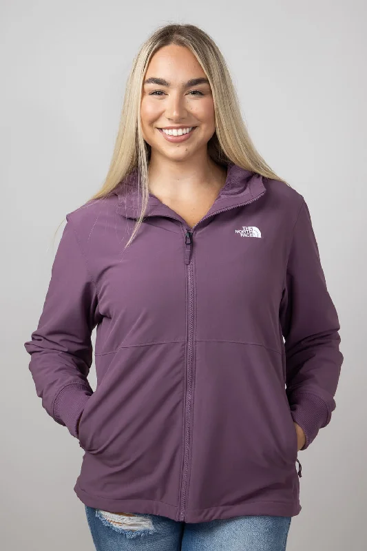 The North Face Shelbe Raschel Hoodie Jacket for Women in Midnight Mauve | NF0A84JJ-1NI