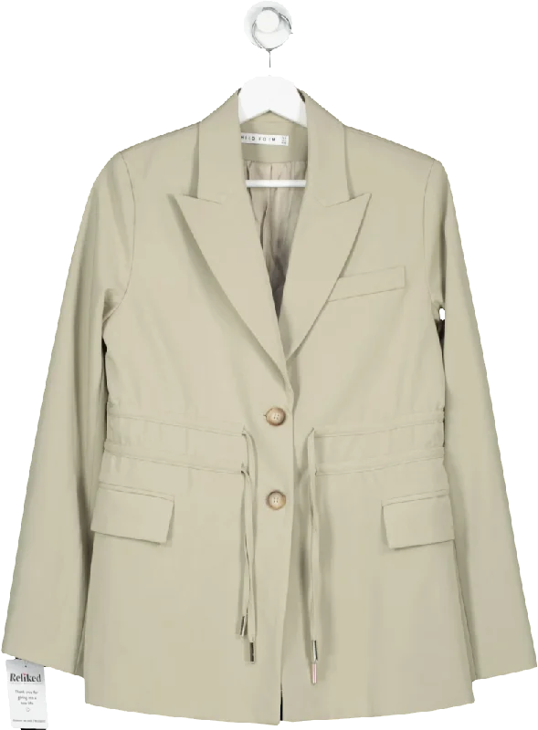 Third Form Beige Protocol Cinched Waist Blazer BNWT UK 8