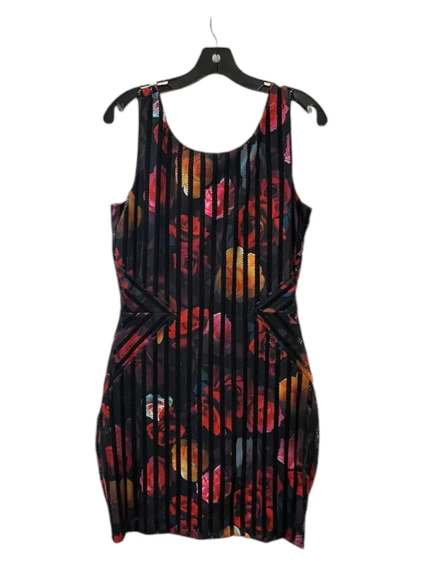 Dress Casual Midi By Guess In Multi-colored, Size: L