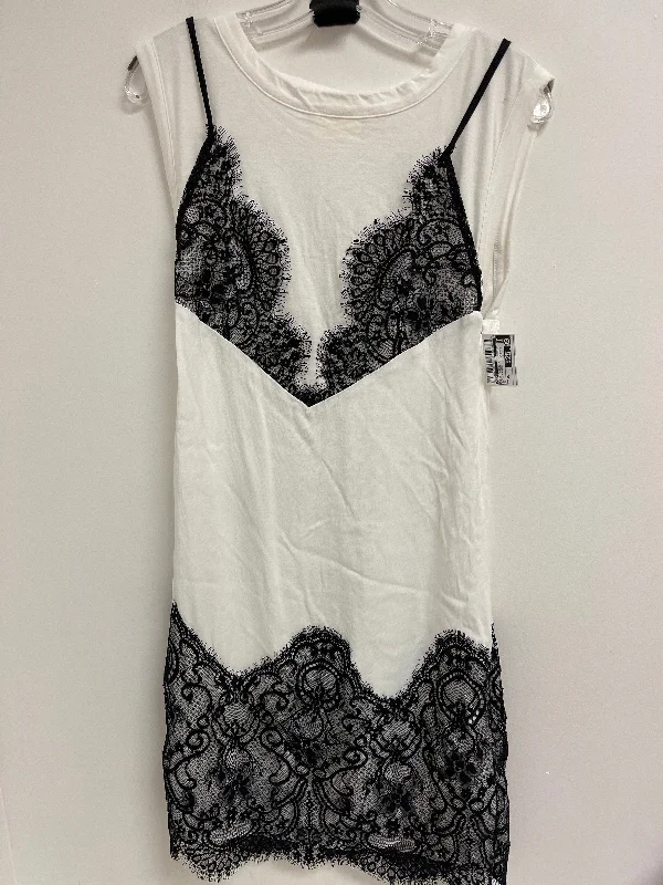 Dress Casual Midi By Maeve In Black & White, Size: Xs