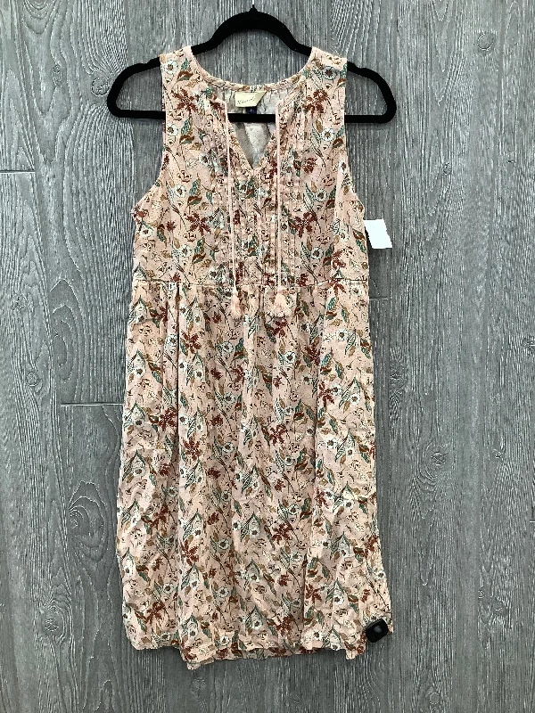 Dress Casual Midi By Universal Thread In Pink, Size: M