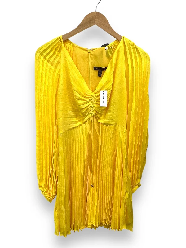 Dress Party Midi By Banana Republic In Yellow, Size: S