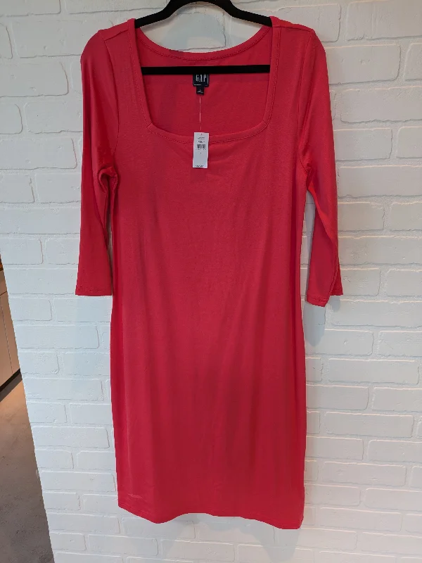 Orange Dress Casual Maxi Gap, Size L