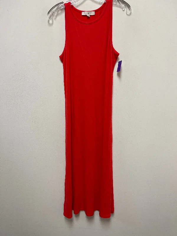 Red Dress Casual Maxi Loft, Size M