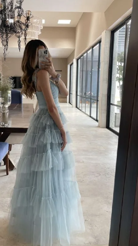 Tulle Long Evening Dress Formal Dress