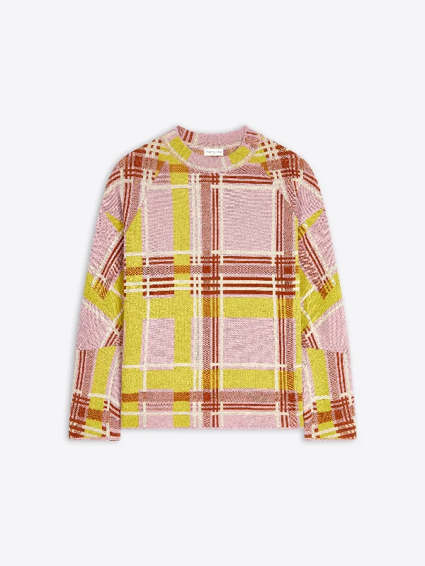 Checked sweater