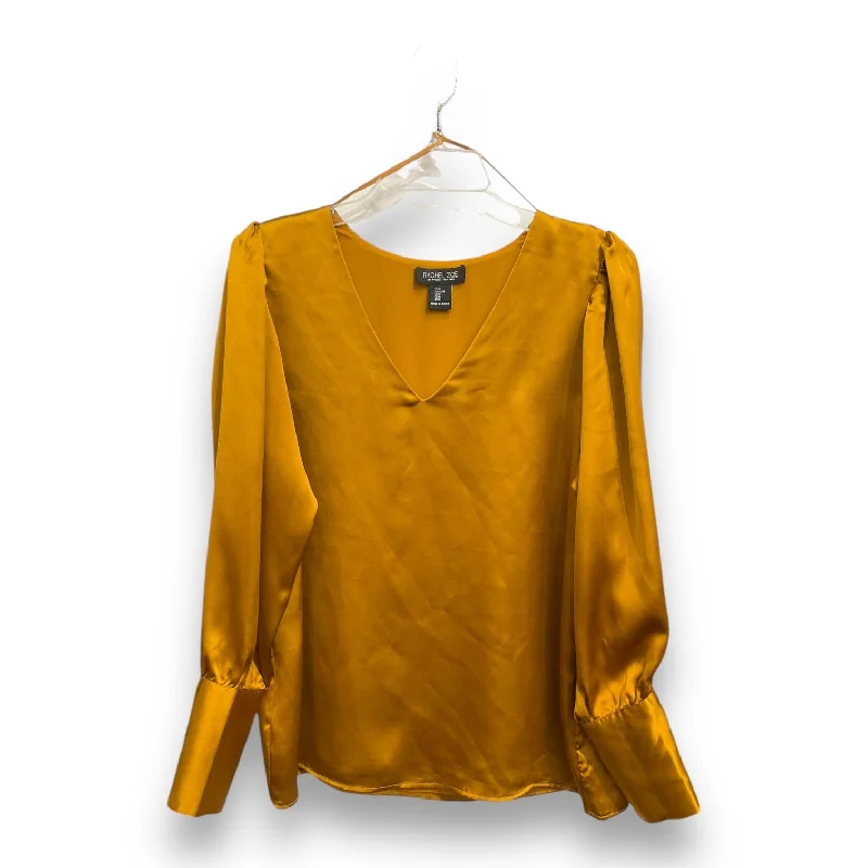 Blouse Long Sleeve By Rachel Zoe In Yellow, Size: M