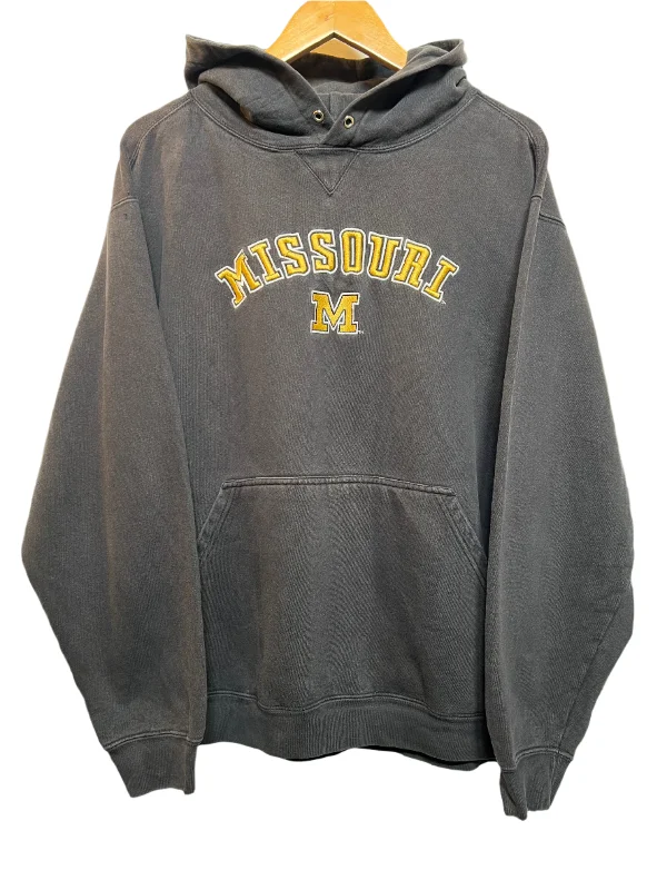 Chaps Mens Black Missouri Hoodie (Size XL)