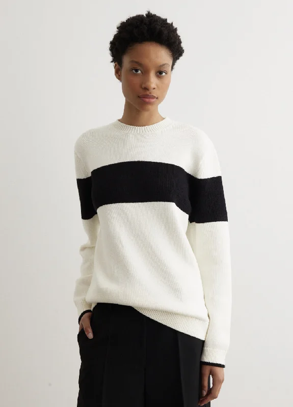 Contrast Stripe Knit