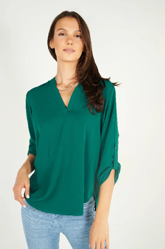 Blouse à manches trois-quarts - ARIS-28D - (R-B8)