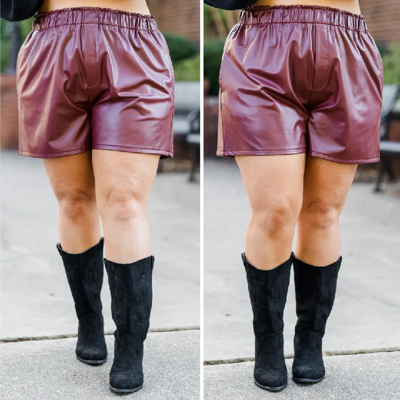 Just My Type Shorts, Plum