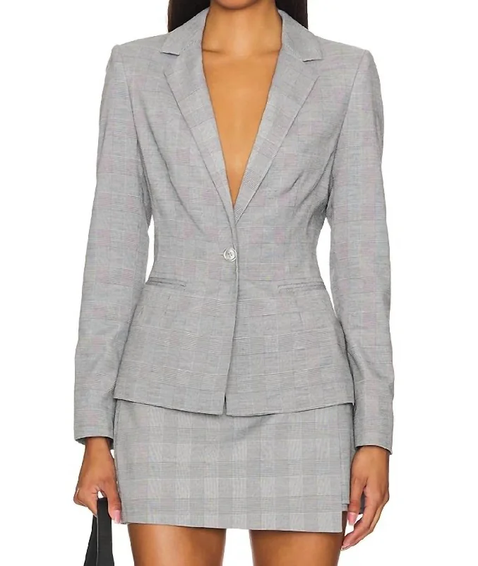 Mercer Blazer In Business Plaid