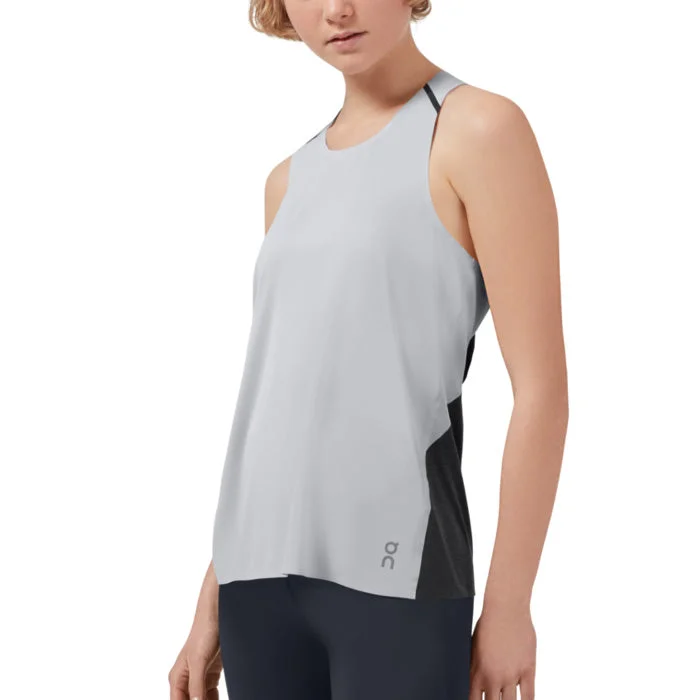 On Women's Tank T-Shirt - Glacier / Black