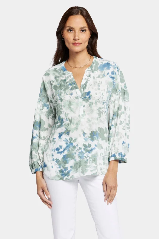 Paulina Peasant Blouse - Cape Malea