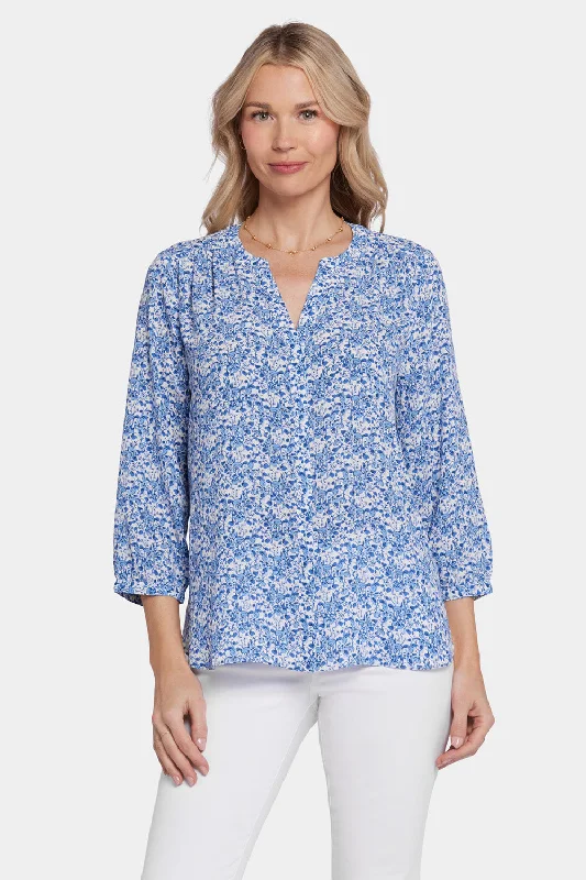 Pintuck Blouse - Olenia