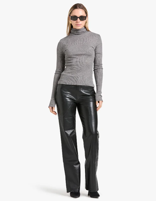 Sasonnet Turtle Neck - Mid Grey Mel