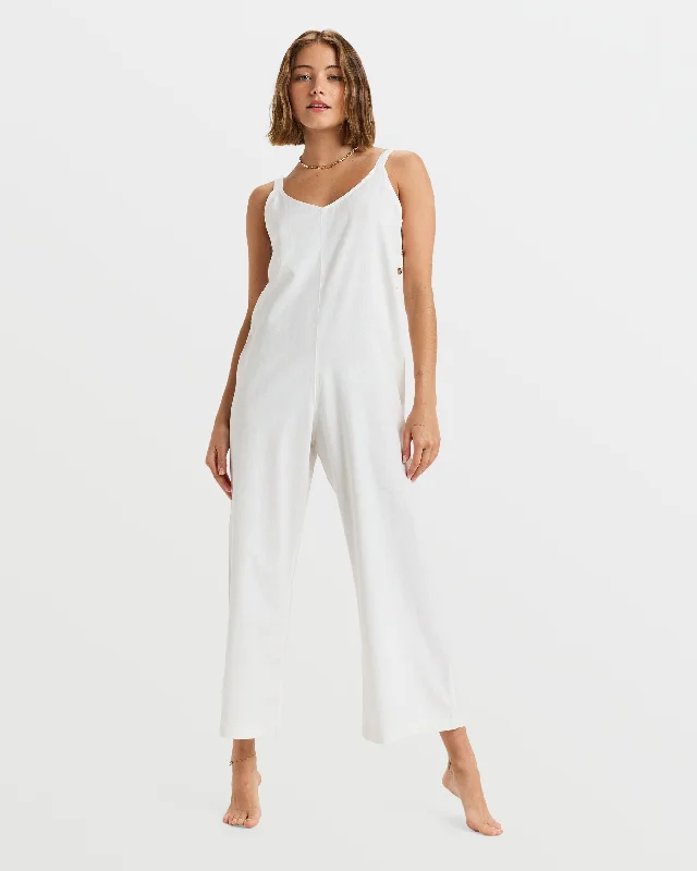 Summer Icon Jumpsuit - Egret