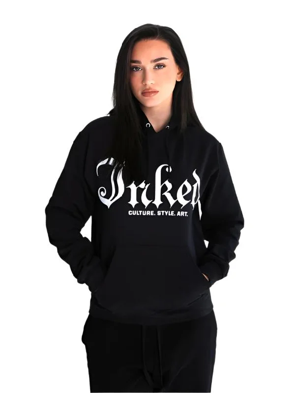 Unisex Inked Mag Logo Hoodie - Black