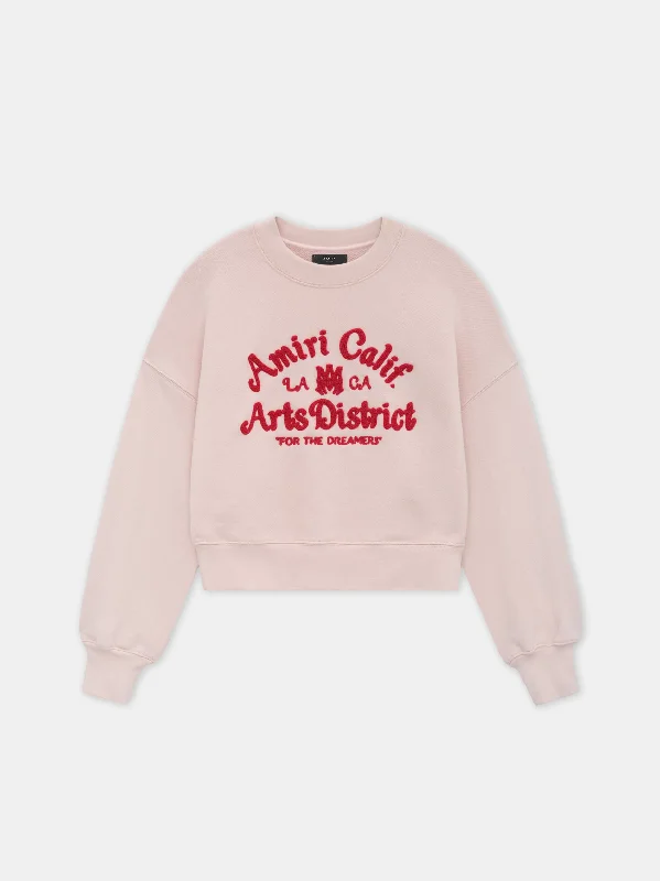 WOMEN - WOMEN'S ARTS DISTRICT CROPPED CREW - Pale Peach